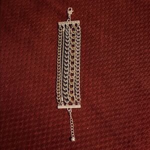 Jenny Bird Silver & Gold Chain Bracelet